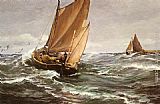 Wind Paintings - In Spite of Wind and Weather by Charles Napier Hemy